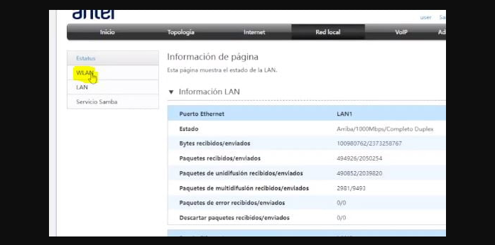 Cómo cambiar la contraseña del WiFi Antel en Uruguay