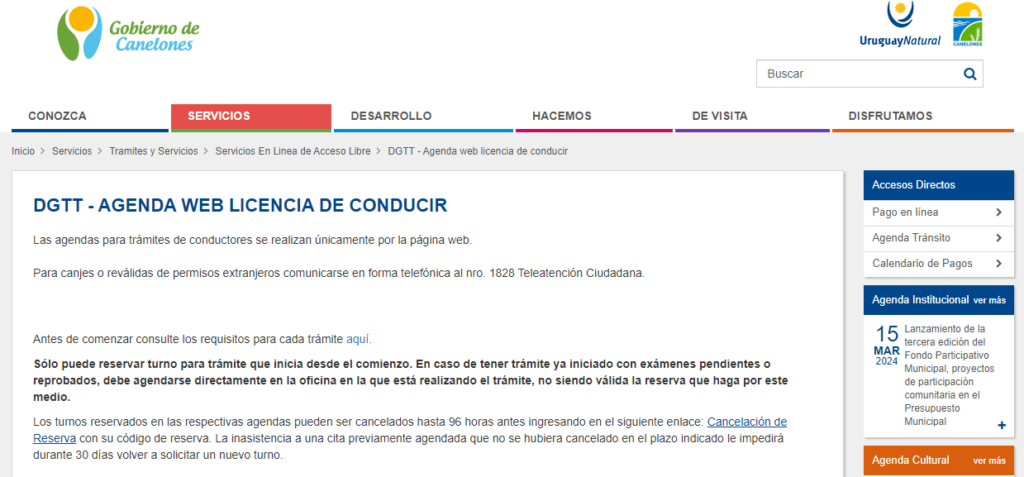Cómo sacar la libreta de conducir en Canelones, Uruguay